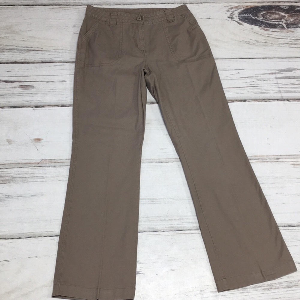 Woolrich Pants Trousers 8 Khaki Tan Boot Cut Brown Outdoor Bottoms Active